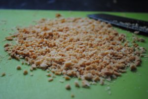 Banan/peanut kage 